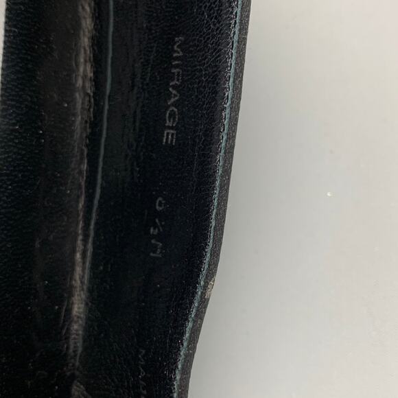 MEZLAN Size 8.5 Black Patent Leather Tuxedo Loafers